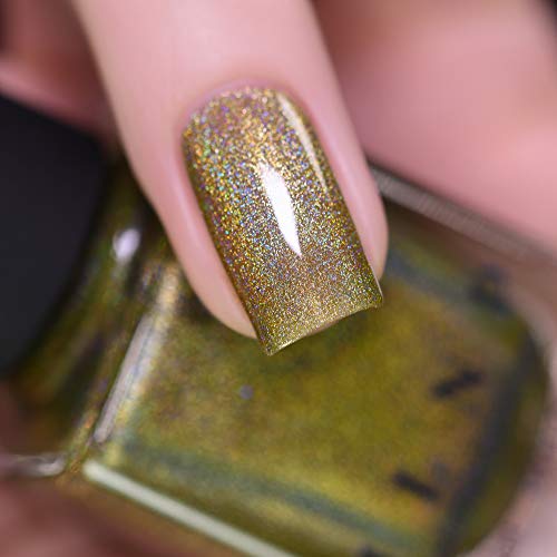 Image of ILNP Happy Thoughts - Field Green Holographic Nail Polish