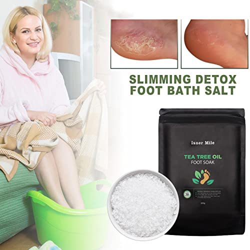 Escalda-pés - Imersão nutritiva da árvore do chá | 7,1 onças de imersão para os pés sal marinho árvo