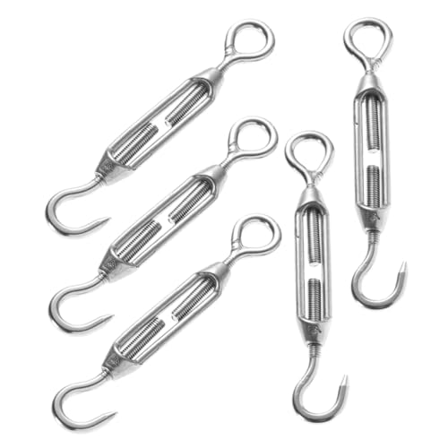 5 piezas de tensores robustos de acero inoxidable para cable de ajuste y tensión de cuerda miniatura 1