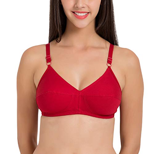 Image of SOUMINIE Women's Pure Cotton Non-Padded Full Coverage Flexi-Fit Everyday Bra | Women's /Ladies /Girls | Best Comfort Bra | Regular Use Bra | Shaper Bra | Comfortable Bra