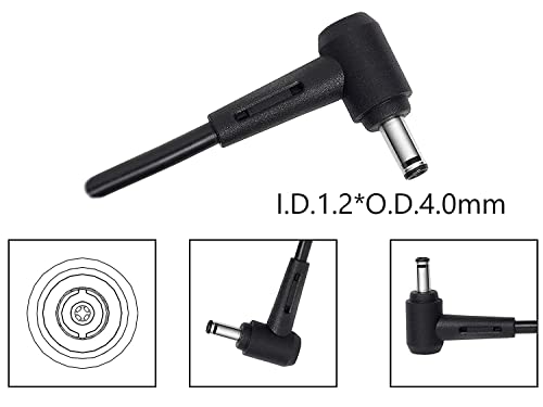 Image of Asus 45W Laptop Adapter /Charger for Select Models of Asus (20 V, 2.5 A, 4 Mm X 1.2Mm Diameter), Black (Power Cable Included)