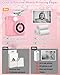 Instant Print Camera for Kids with 3 Rolls of Printer Paper, 1080P Toddler Digital Camera Toys for Age 3-12 with 32GB SD Card, Christmas & Birthday Gifts for 3 4 5 6 7 8 Year Old Girls & Boys (Pink)