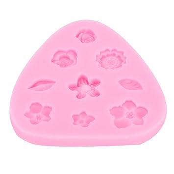 3.34 * 3.14 * 0.31Inch Silicone Mould, Cake Mold, Homemade Flower Shape for Party Cooking Tool Baking Accessories Kitchen