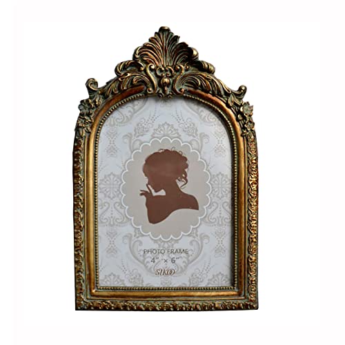 SIKOO Vintage 4x6 Picture Frame Antique...