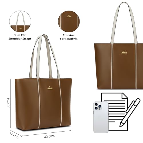 Image of Lavie Women's Morgan Colourblock Tote Bag | Tote Bag for Work | Ladies Purse | Stylish Shoulder Bag | Gift for Women