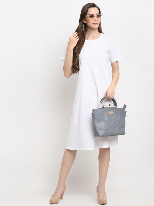 Image of Women's A-Line Cotton Midi Dress