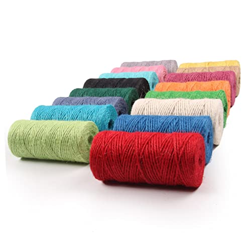 OSALADI Cuerda De Cáñamo Natural 1.96X1.96X3.93 Pulgadas para Jardinería Manualidades Bricolaje Decoración Y Embalaje