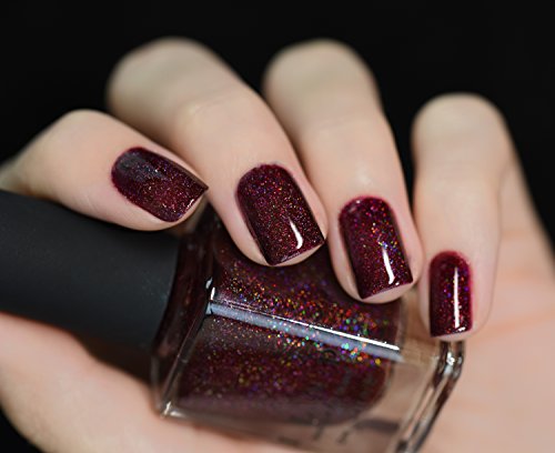 Ilnp Diablo - Vampy Oxblood Holographic Nail Polish #TOP1