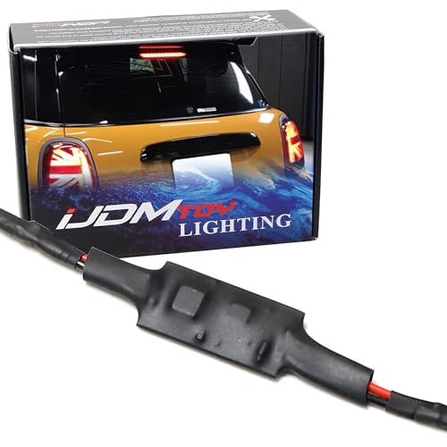 iJDMTOY Plug-N-Play Strobe Flash Controller Compatible With MINI Cooper Rear Windshield LED High Mount Third Brake Light