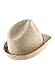 Sterntaler Strohhut bunt - Sommer Hut mit Buntem Satinband und Schleife - UV-Schutz 50+ Sonnenhut - Mädchen Hut - Baby und Kinder Sommer Kopfbedeckung - Sand, Größe 53