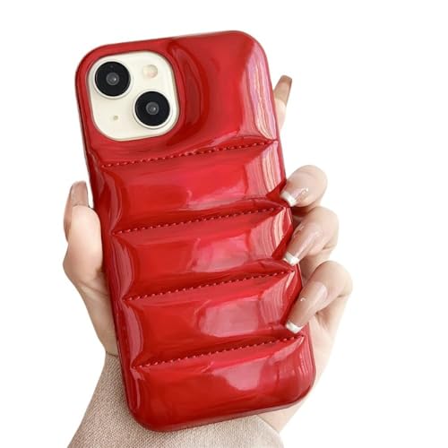 Coque iPhone 12 doudoune rouge : l'accessoire mode urbain et antichoc