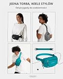 Waterfly Torba nerka nerka: małe saszetki na talię z rozszerzonym paskiem o 30 cm modna antykradzieżowa torba na klatkę piersiową crossbody z blokadą RFID dla kobiet mężczyzn wędrówki sport bieganie