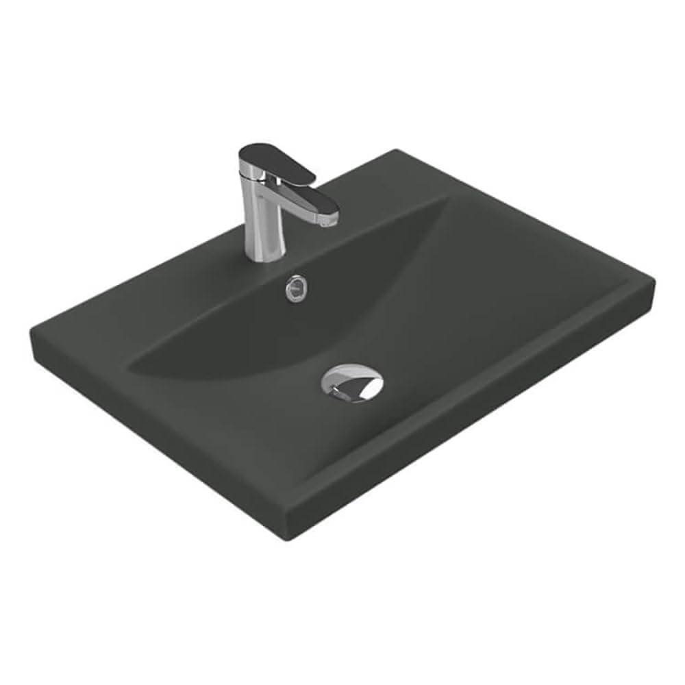 CeraStyle Elite 23.62 Wall Mounted Bathroom Sink with 3 Faucet hole