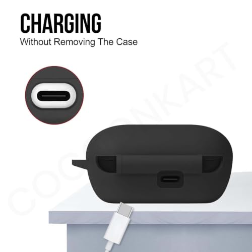 Image of Soft Soft Silicone Case Cover for Sony WF-C710N | C710NSA (Black)