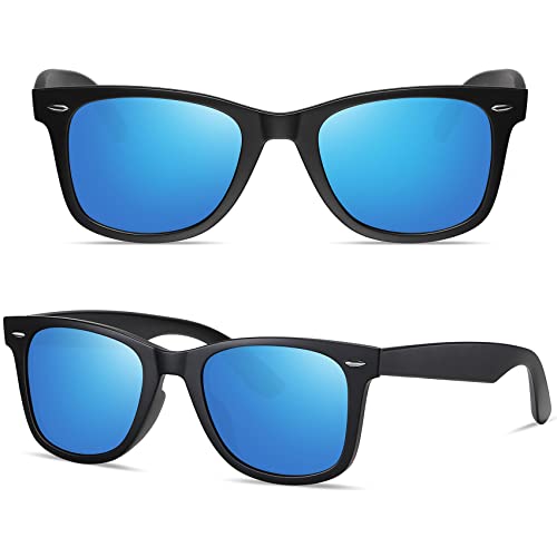 Image of MEETSUN Polarized Sunglasses for Women Men Classic Retro Square Frame Driving Sun Glasses UV Protection