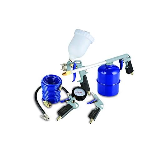Michelin CAKITMICHELIN - Kit de aire profesional 5 pzs. (pistolas de pintar, soplar, petrolear, lavar y espiral)