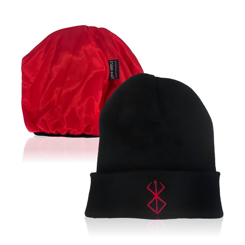 Silky Anime Beanie Hat Winter Caps for Men and Womens Beanies, Cuffed Knit Graphic Beanie, Comfy and Soft Embroidered