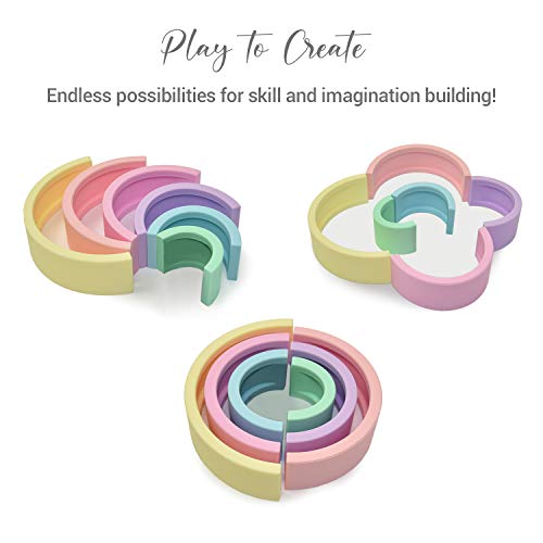 Anpei Lelolo Silicone Baby To Toddler Rainbow Stacking Toy Silicone | From 0+ Months | Small #TOP6