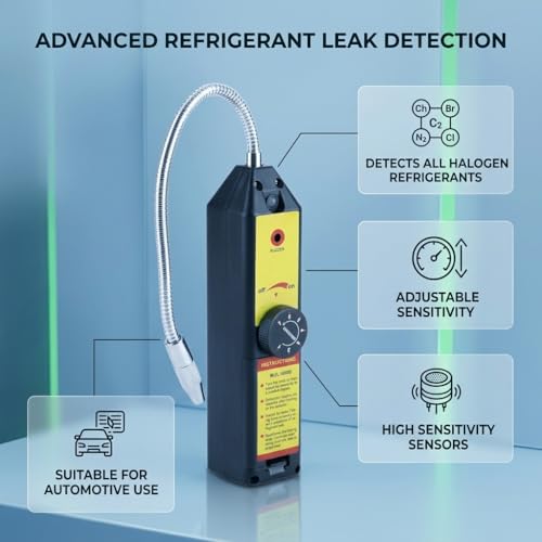Detector de fugas de freón con luz indicadora miniatura 7