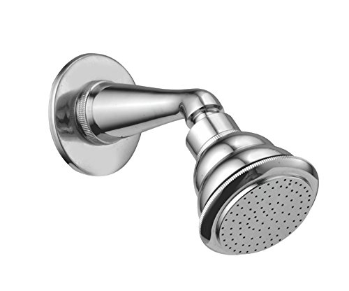 Kamal Brass Overhead Shower with Arm | Round Shape | Wall Mounted - Silver (Pack of 1) (B015JFI4SK) Amazon Price History, Amazon Price Tracker
