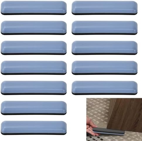 DXLing 20 Pieces Self-Adhesive Furniture Glides Teflon 70 X 19 Rectangle Self-Adhesive - View #2