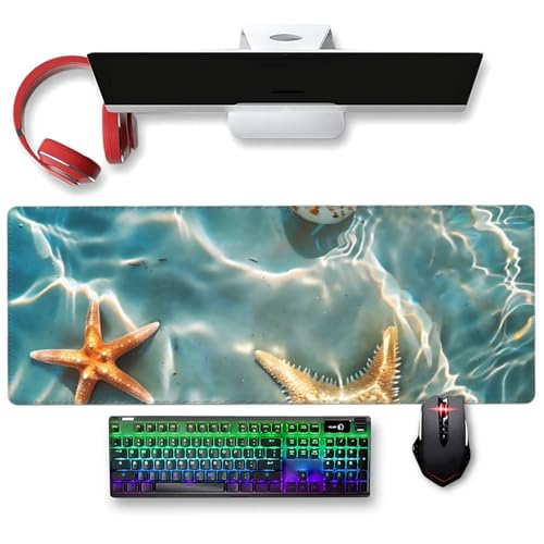 Tapis de souris de jeu base caoutchouc antidérapant grand format - 4
