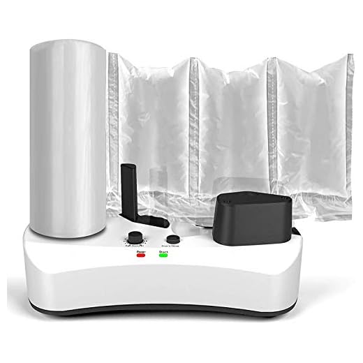JZBRAIN Air Pillow Maker 110V Air Making Machine Air Cushion Machine Air Packing Machine Inflatable Packaging+100m Free Test Film Roll