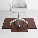 Anji Mountain Office Chairmat Thickest & Sturdy Bamboo Chairmats Highly Premium Quality Anti-Slip Heavy Duty for Multi-Purpose Hardwood Floor Office & Home Floor Protector Office Chair mat-8mm Thick