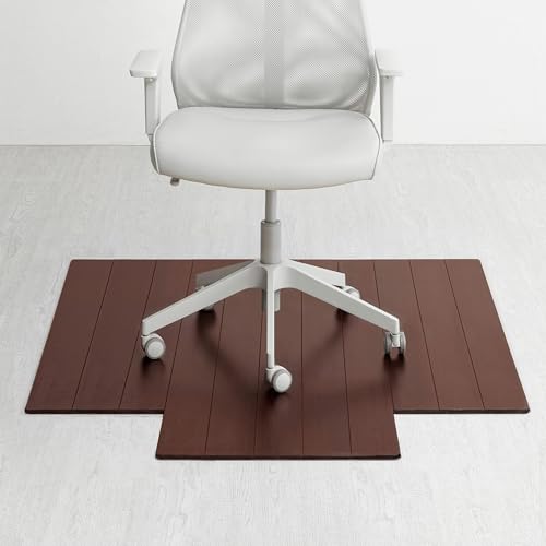 Anji Mountain Office Chairmat Thickest & Sturdy Bamboo Chairmats Highly Premium Quality Anti-Slip Heavy Duty for Multi-Purpose Hardwood Floor Office & Home Floor Protector Office Chair mat-8mm Thick by Anji Mountain - Used condition - US$103.16