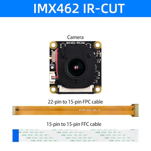Caméra industrielle IMX462 2MP avec objectif grand angle DFOV 90 degrés - 2
