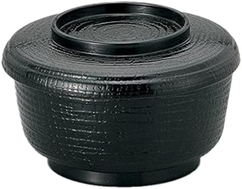 Set of 10 Rice Cooker, Black Painted (Inner Spatula) Zelko, 5.3 inches (13.5 cm) x 4.6 inches (11.8 cm) x 3.2 inches (6) cm), Paint, Restaurant, Commercial Use, Tableware, Tableware