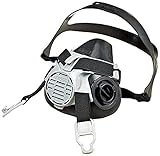 MSA 10102183 Advantage 420 Twin-Port Half Mask Respirator, Medium, Black/Grey