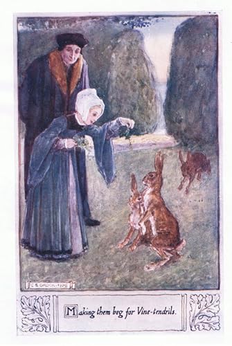 Cartel sobre lienzo de Charles Edmund Brock cuadro decorativo para pared de dormitorio 60x90cm