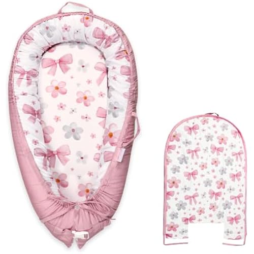 Hooyax Cotton Baby Lounger Cover Only, Soft Baby Nest Replacement Cover