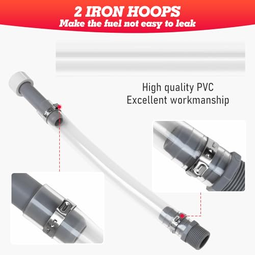 Image of 5 PCS Professional Racing Fuel Jug Hose - Durable Replacement Gas Can Hose for VP Gas can, Fits 5 Gallon Fuel Can, Perfect for Racing & Off-Road Use