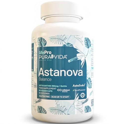 Life Pro Astaxantina Natural Pura Antioxidante Potente Con Vitamina D E Zinc 90 Cápsulas Veganas