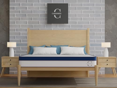 Image of Combo Pack of 2 - Cloud Plus Mattress- Adaptive Pocket Springs 75 X 72 X 8 INCH King | & | Pillow - Memory Foam Cooling Gel Orthopedic Pillow (1, 4 Inch)