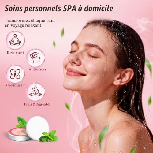 Cadeau Femme:8 Pieces Bombes De Douche Aromathérapie, Coffret Cadeau Pour Femme pour Amie Soeur Fille Maman, Pour La Fête Des Mères, Pâques Ou En Cadeau D’anniversaire – vue 4