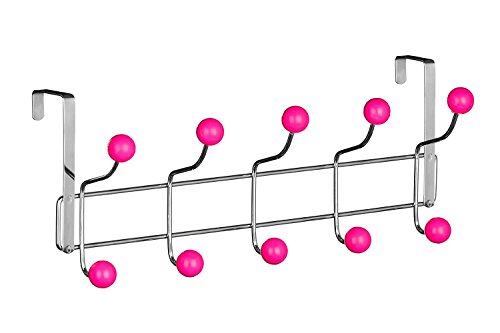 DWD 10 gancho perchero de puerta, color rosa