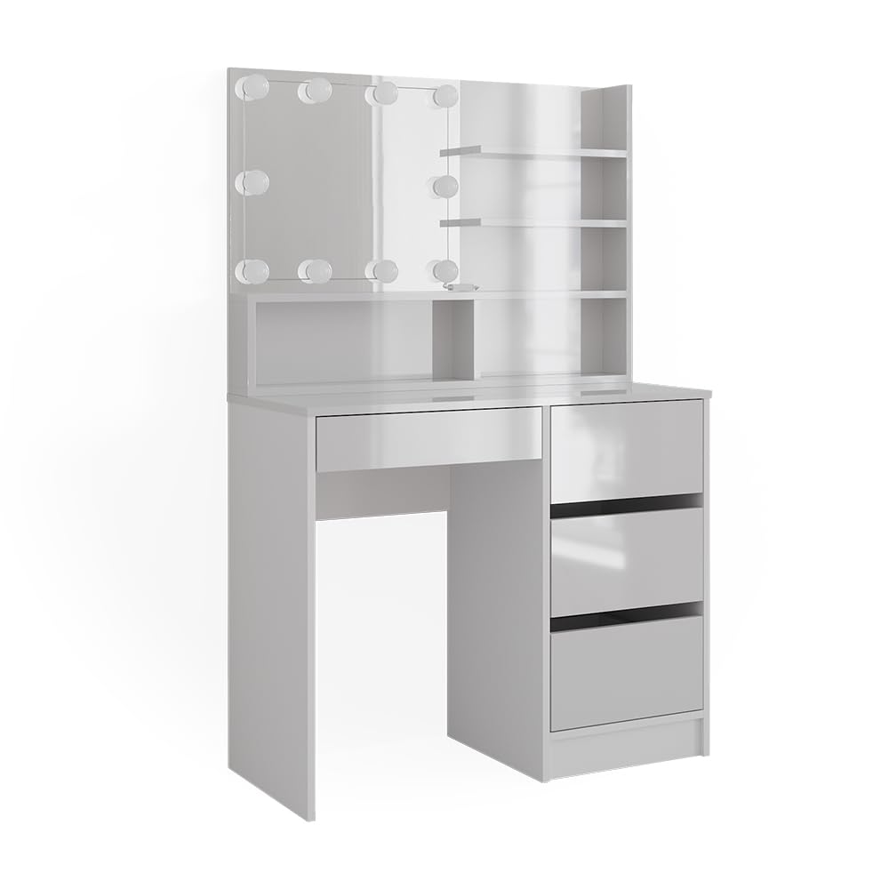 Vicco Schminktisch Sherry, Weiß, 90 cm