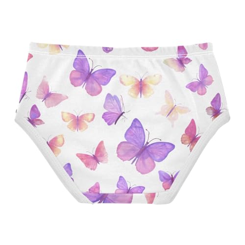 Cotton Girls Underwear Toddler Pastel Pink Butterflies White Cute Panties Girl Colorful Kids Undies Briefs 2t2