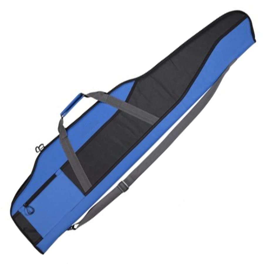 Funda de protección Acolchada Azul y Negra para escopetas, Rifles y carabinas de balines con Visor (130cm)