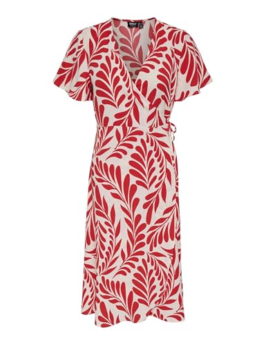Robe enveloppante Only tissu tissé fluide et léger Onlcali manches courtes