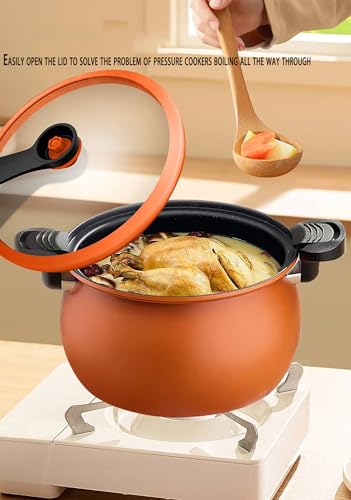 Olla a presión con recubrimiento médico 14.5qt naranja miniatura 2