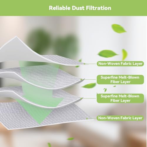 WAIKAS 6 Staubbeutel für MONSGA MS1 MAX Saugroboter, Große Kapazität Ersatzteile Staubsaugerbeutel Zubehör für MS1 MAX Absaugstation