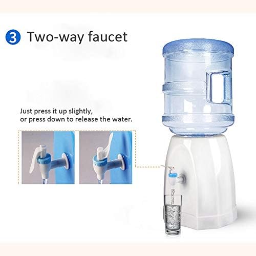 Mini Water Dispenser Desktop Drinking Fountains Base Buckets Watering Bottle Holder Absorber Barrel Pump Faucet Home Office