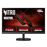 Acer KG272G Gaming Monitor 27 Zoll (69 cm Bildschirm) Full HD, LED, 120Hz HDMI/DP, 75Hz VGA, 1ms(VRB), HDMI 1.4, DP 1.2, AdaptiveSync