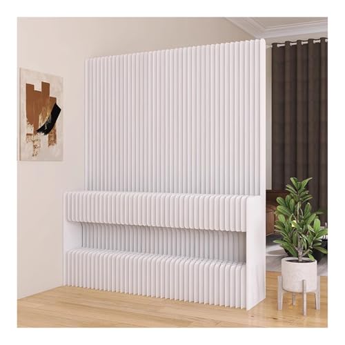 Cloison de séparation en papier : paravent pliable avec étagères de 1,5x1,8m