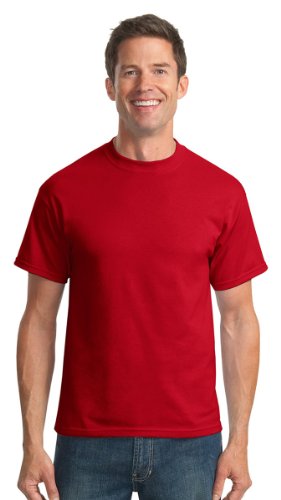 Port & Company Mens 50/50 Cotton/Poly T-Shirt PC55 -Ash 6XL2