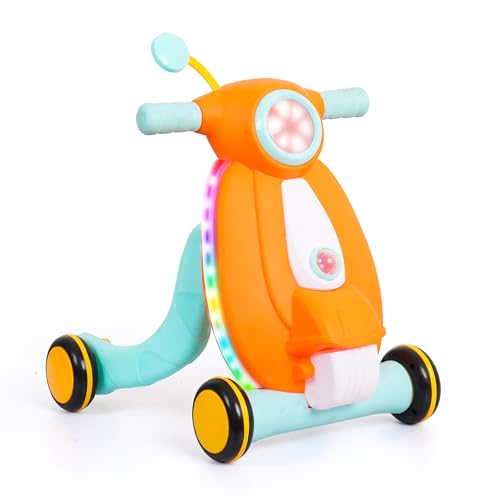 Image of Luusa Pro Kids Tiny Steps Baby Walker | Toddler Walker with Lights, Music, and Ball Game | 2-in-1 Interactive Activity Walker Reda | Proudly Made in India
